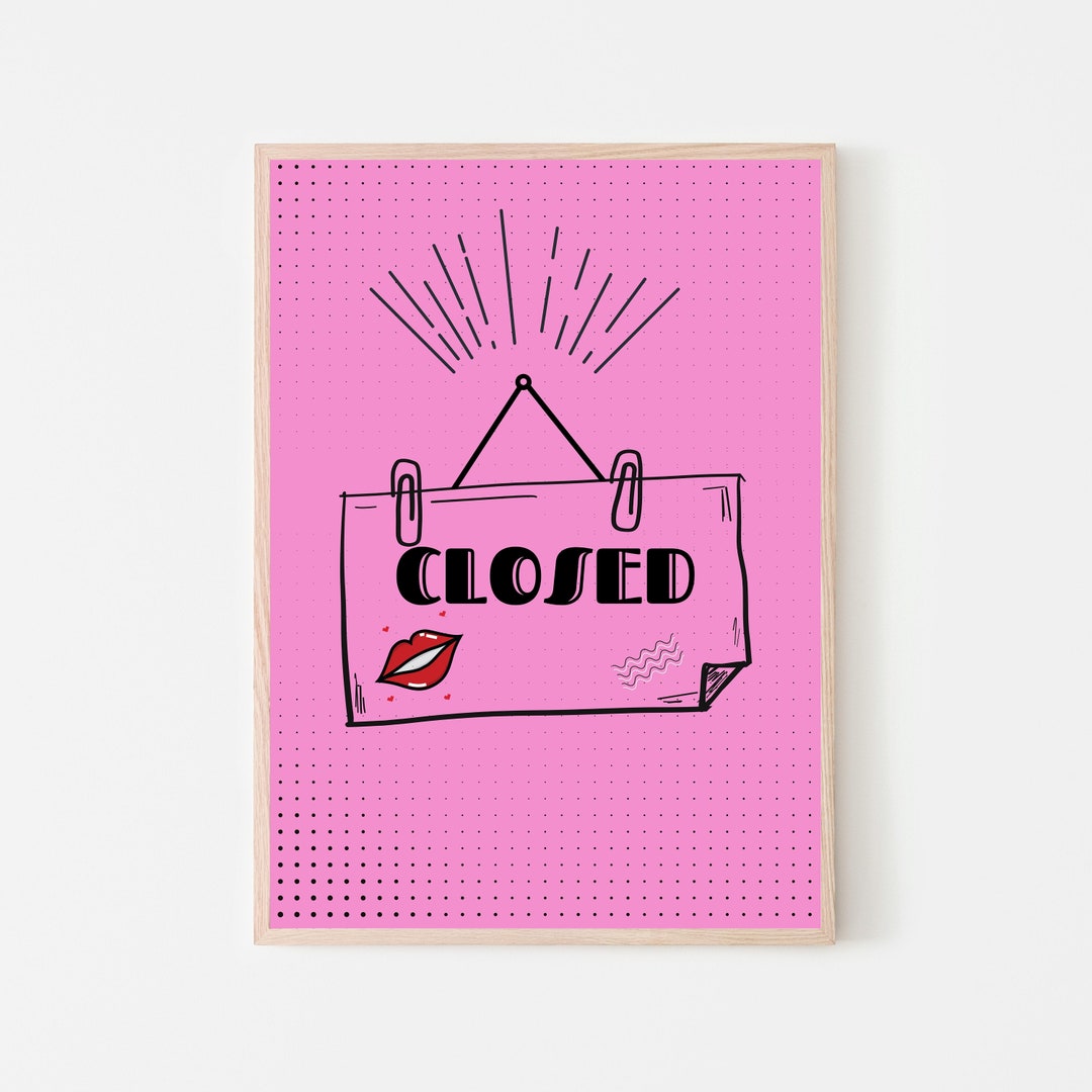 PRINTABLE We're Closed closed Sign for - Etsy