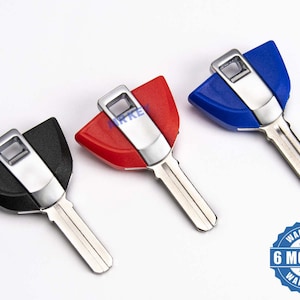 Key for BMW Motorcycle R1200GS R1200GS ADV R1200RT LC S1000R . Black, Blue and Red