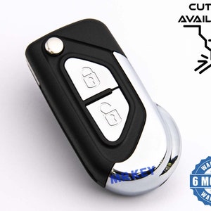 Key Shell Case Cover perfect for Citroen - Suitable for C3 and DS3 Models (2009-2016)