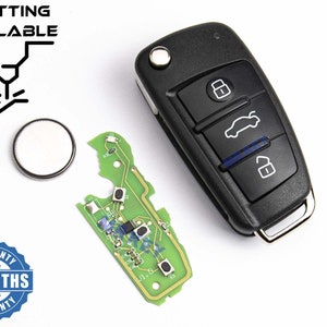 2x Klapp Schlüssel Auto Fernbedienung Gehäuse passend für AUDI A1 A3 A4 A6  A8 TT