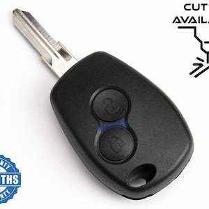 Key Shell Case Cover Fob for Renault Dacia and Opel - Perfect for Models Clio, Modus, Duster, Logan, Movano