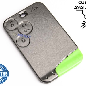 Autosleutelbehuizing Smart Card met 3 knoppen voor Renault Laguna Espace