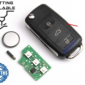 Remote Key with Electronics 434mhz for VW Golf V Seat Leon Skoda Octavia and more 1K0959753G