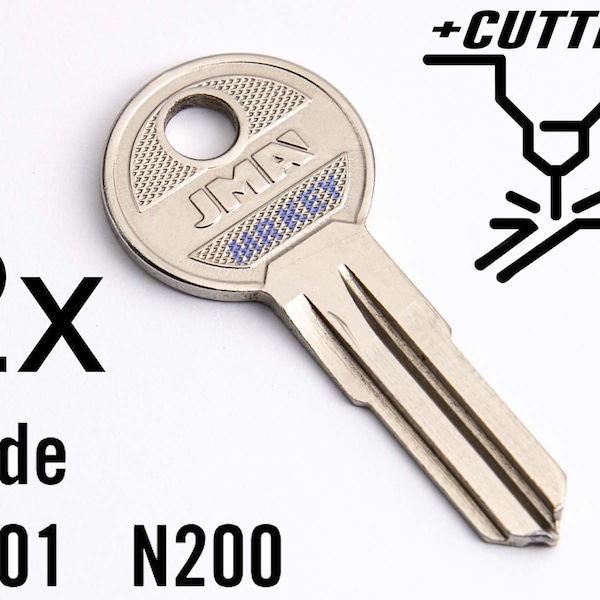 2x Schlüssel für Thule Dachträger Cargo Box Skiträger Zuschnitt nach Ihrem Code N001-N200