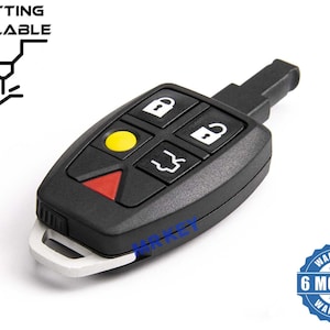 Car Key Remote Shell Case Cover for Volvo S40, S60, V50, V70, C30, C70 Replacement Key Fob without Electronics HU101 Blade