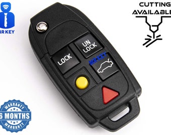 Flip Key Shell Case Cover for Volvo XC90, V70, XC70, S60, S80 - Make Your Old Key New Again