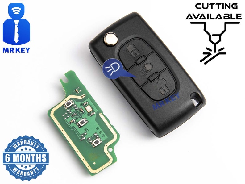 Remote Key for Peugeot with Electronics 433Mhz image 1