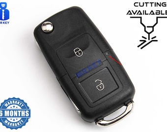 Key Shell Case Cover for VW  Caddy, Golf ,Passat, Eos, Tiguan, Touran, Jetta, Bora