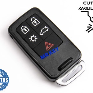 Key Shell Case Cover for Volvo S60, S80, V70, XC60, XC70 - Car Key Remote Replacement - Make Your Old Key New Again