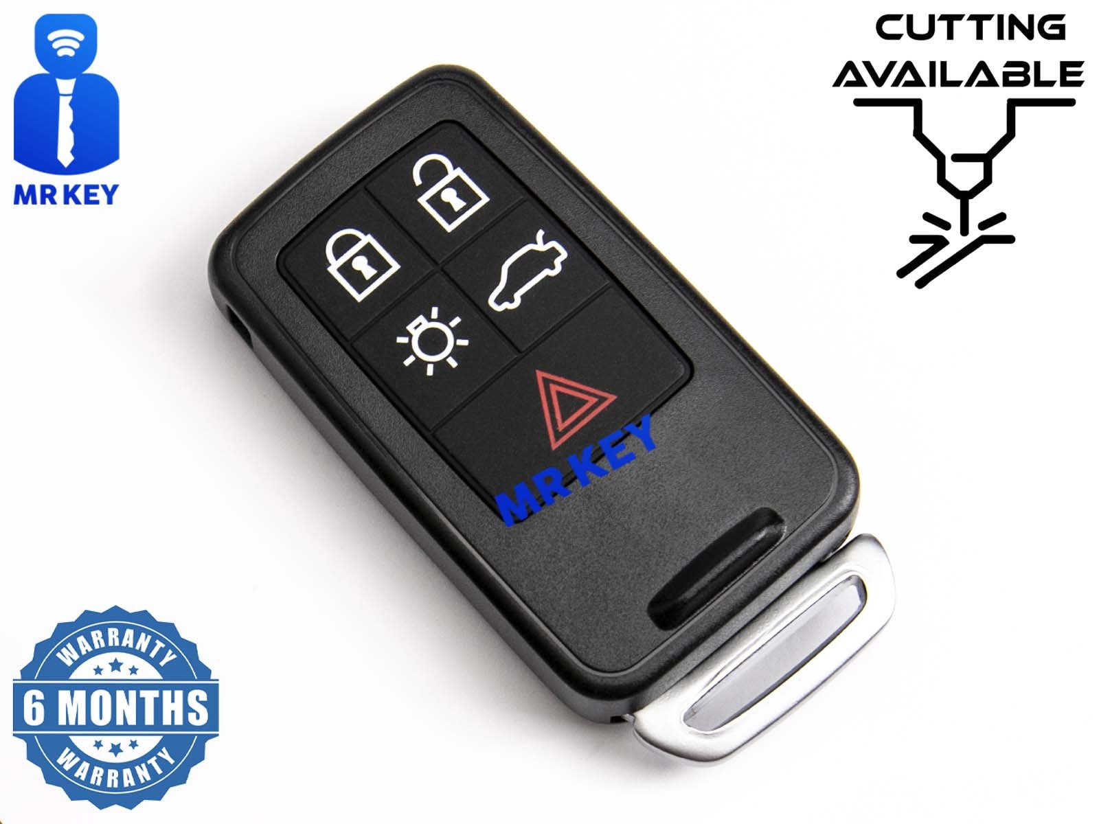 Key Shell Case Cover for Volvo S60, S80, V70, XC60, XC70 - Car Key Remote Replacement - Make Your Old Key New Again