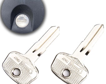 2x Ersatz-Zusatzschlüssel für Oris (ACPS) Anhängerkupplung Cut to Lock Number N001-N200 Ready to Use