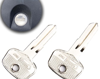 2x Ersatz-Zusatzschlüssel für Oris (ACPS) Anhängerkupplung Cut to Lock Number N001-N200 Ready to Use