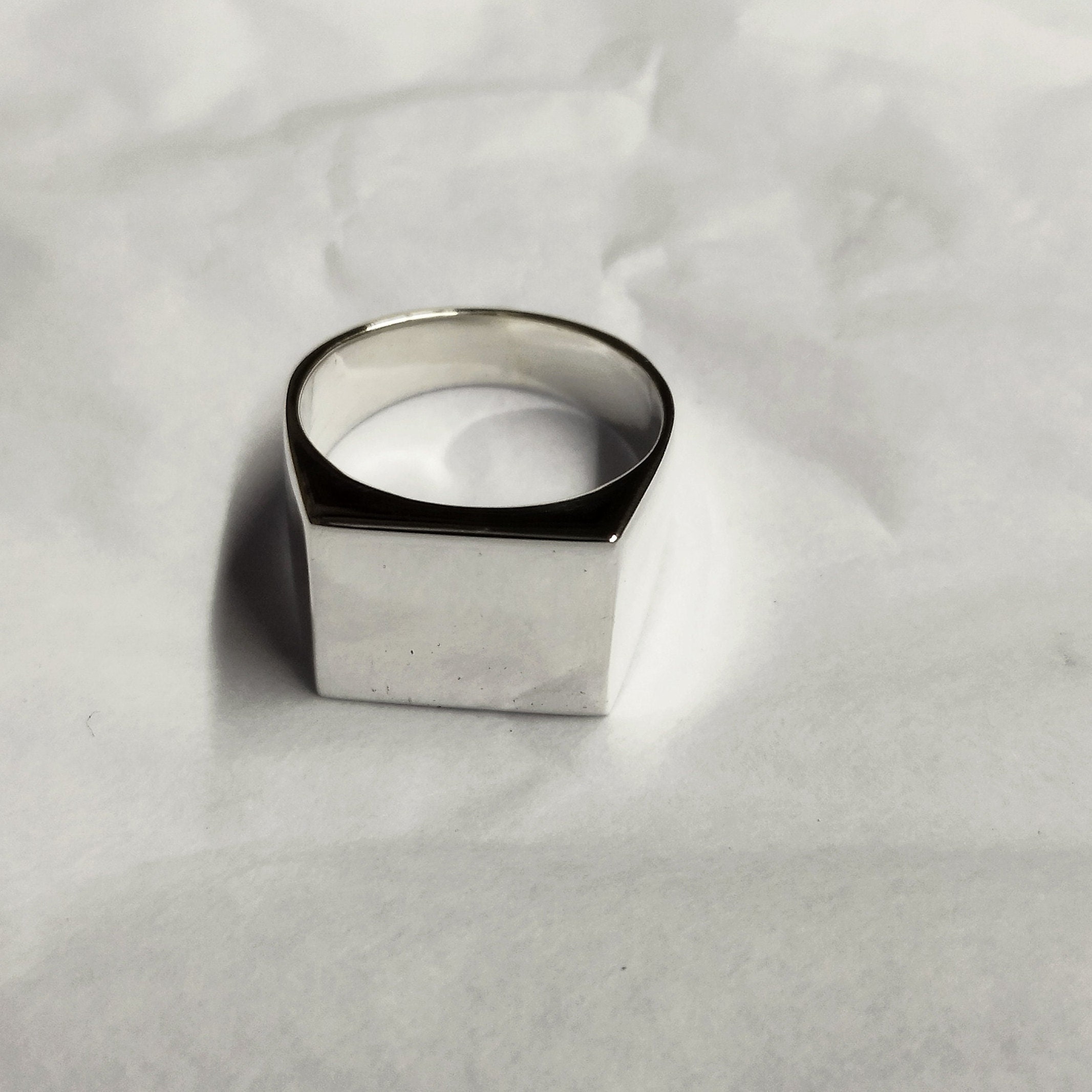 925 Sterling Silver Signet Ring, Silver Men's Ring, Silver 925 Sterling Silver Signet Ring, Silver Men's Ring, Silver