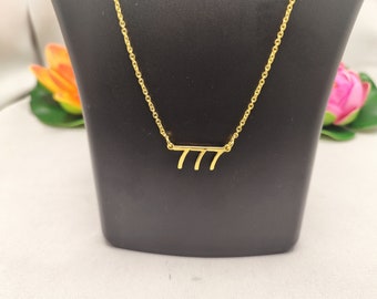 Angel Number Necklace, Number Necklace, 1111 Angel Number, 777 Angel Number, Lucky number Year Date Necklace, Gift For Her, Gift For Him
