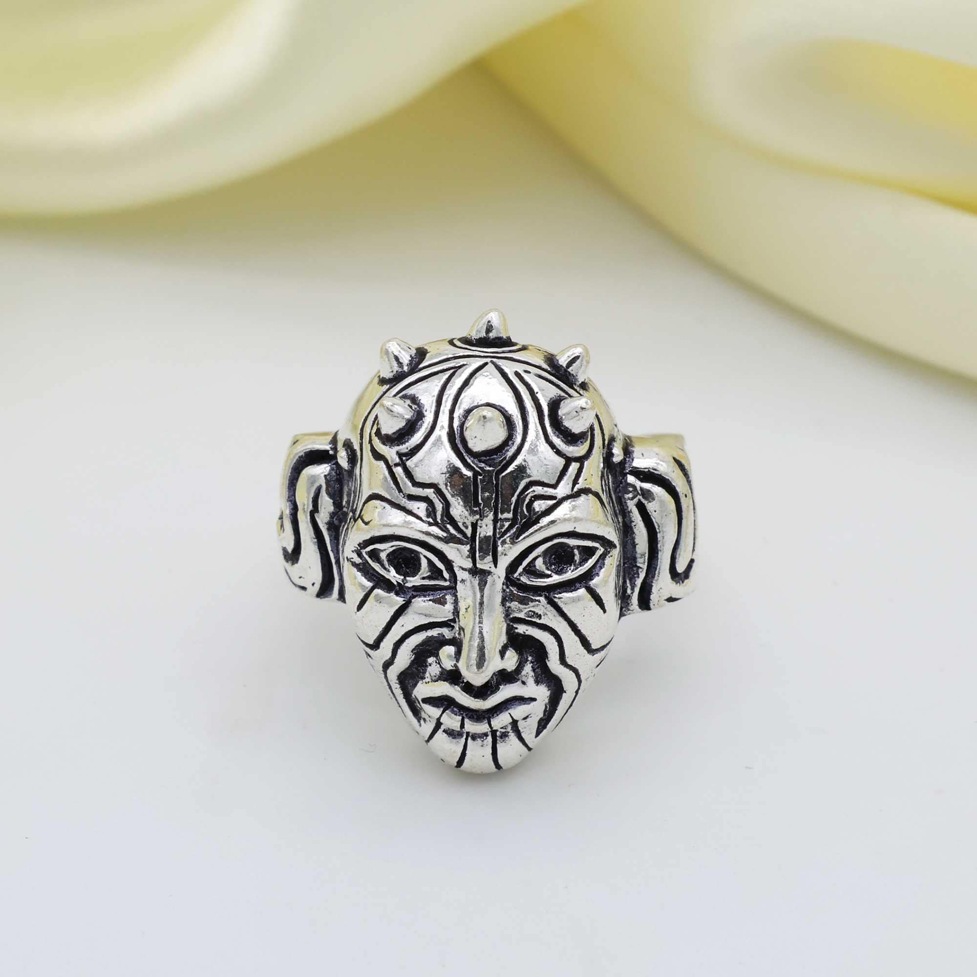 Devil Face Ring - Etsy