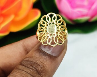 Petite Sterling Silver Seed of Life Ring , Silver Flower of Life Ring, Sacred Geometry Ring ,Geometric Mandala Spiritual Ring,Christmas gift