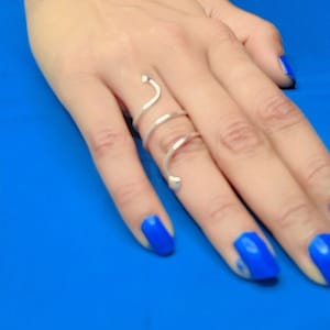 Silver Ring, Spiral Ring, Double Coil Spiral Ring, Rings, Gift for Her, Silver Spiral Ring, Chunky Ring, Sterling Silver Ring, Fine Ring