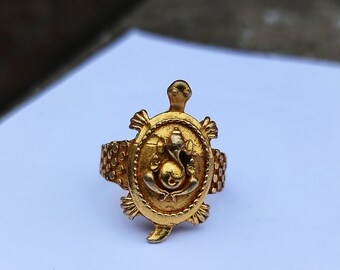 Ganesha Silber Elefant Ring, Schildkröte Ganesha Ring Sterling Silber, Buddhismus Ring, Elefant Schmuck, Indien buddhistische Gebete Ring, Tier Ring