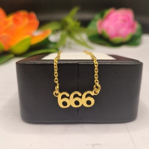 イエローゴールド 666 ペンダント | スターリングシルバー 666