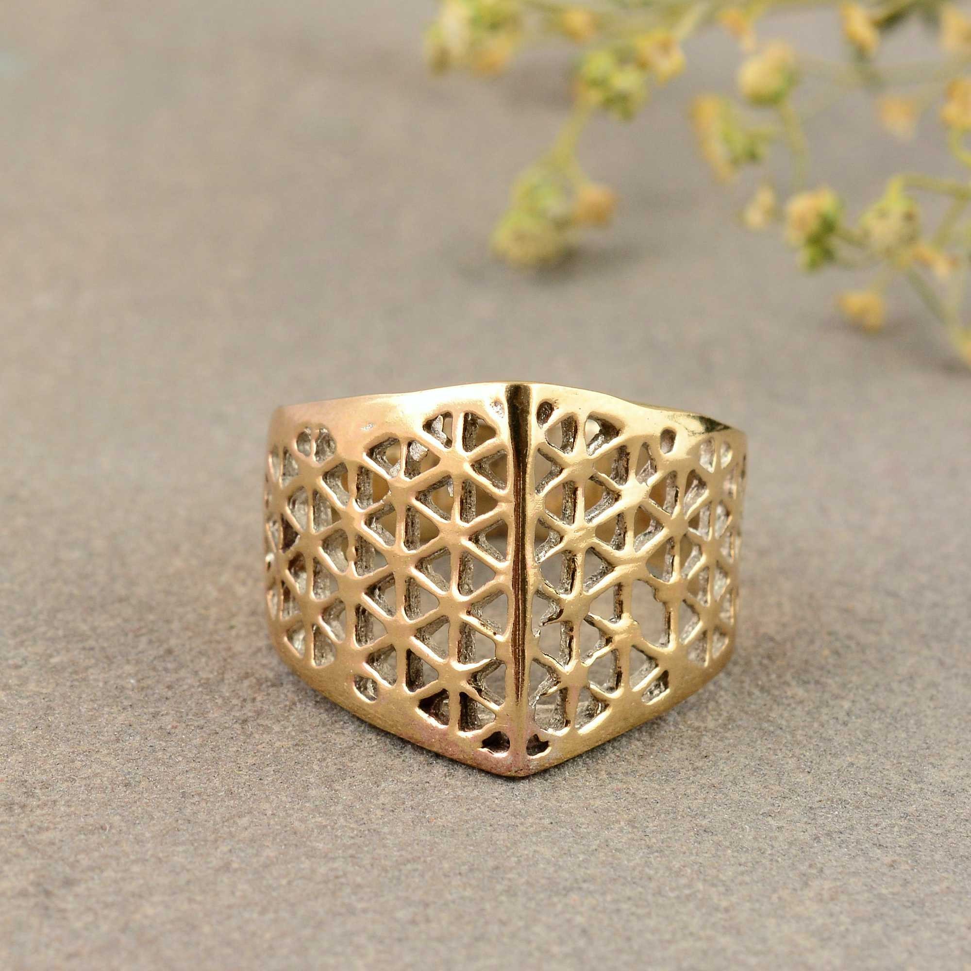 Scared Geometry Ring Flower of Life Ring, Sacred Geometry Ring, Mandala Ring, Seed of Life ...