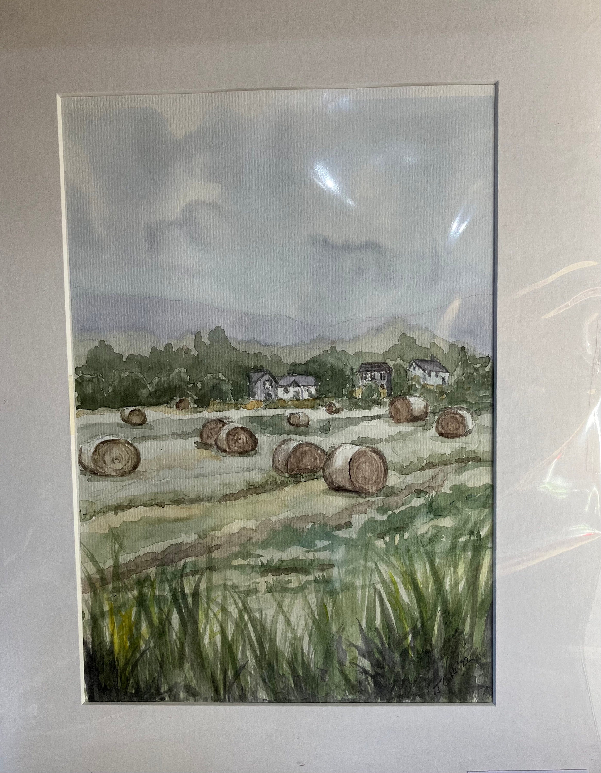 Harvest time. Original painting.