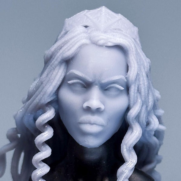 1/12 1/10 Bespoke Sculpted Head Warrior Woman Nubia