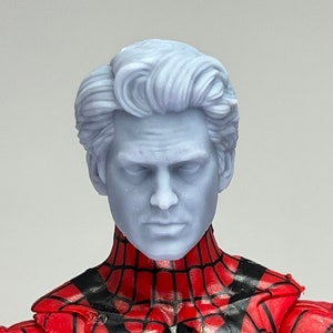 1/12 Bespoke Sculpted Head Un-Masked Spider Hero Andrew Garfield V2