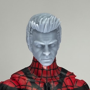 1/12 Bespoke Sculpted Head Un-Masked Spider Hero Andrew Garfield
