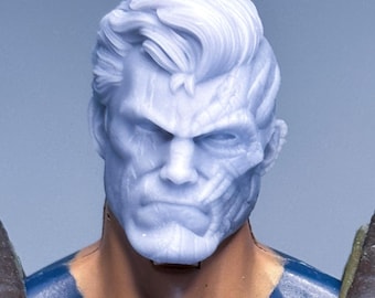 1/12 Skräddarsydd Skulpterad Huvud Framtida Mutant Soldat Virusstil