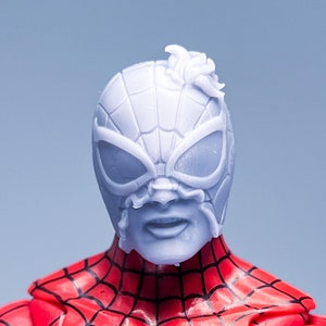 1/12 Bespoke Sculpted Head Half Mask Spider Parker Hero Smile