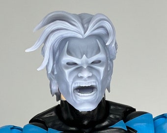 1/12 1/10 3D printed head sculpt Night Vigilante Sidekick Screaming and Smirking