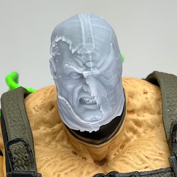 1/12 1/10 3D printed head sculpt Battle-Damaged Back Breaker