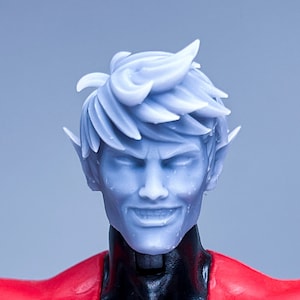 1/12 Bespoke Sculpted Head Heroic Teleporting Mutant 97 style expressions