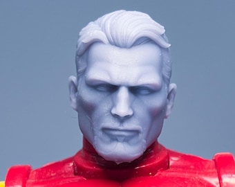1/12 Bespoke Sculpted Head Modular Helmet  Iron Hero Tony comic