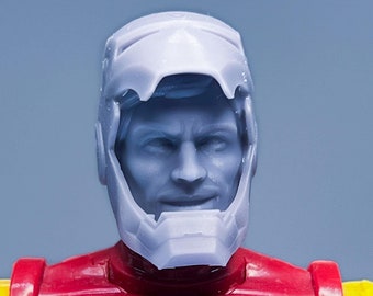 1/12 Bespoke Sculpted Head Modular Helmet  Iron Hero Tony helmet
