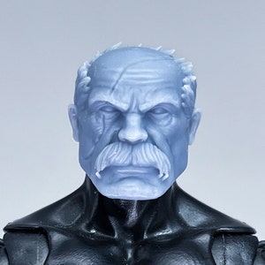 1/12 1/10 Bespoke Sculpted Head Warrior-Inspired Old Man