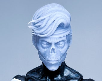 1/12 Skräddarsydd Skulpturerad Huvud Mutant Ryttare Svält