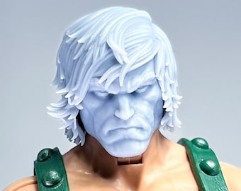 1/12 1/10 3D printed head sculpt Power Barbarian Universe Master