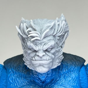 1/12 Scale 3Bespoke Sculpted Head – Furry Mutant Warrior Sculpt