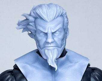 1/12 1/10 Cabeza impresa en 3D esculpida Mutant Hunter Evil Leader