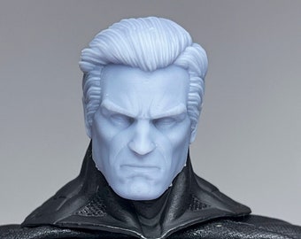1/12 Bespoke Sculpted Head Bat Hero Bruce Style Mezco