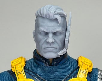 1/12 Scale Bespoke Sculpted Head – Futuristic Cyber Soldier Sculpt