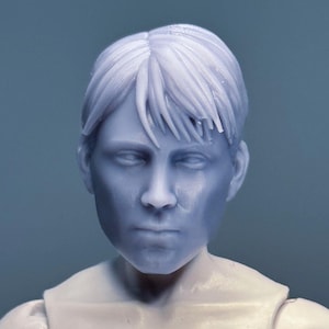 Cabeza esculpida a medida MOS Faora Antje Traue a escala 1/12