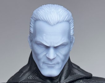 1/12 Bespoke Sculpted Head Bat Hero Bruce A Ross Style Mezco