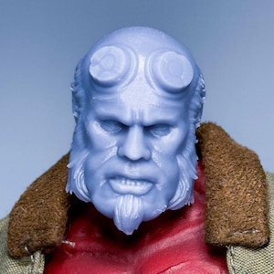 1/12 Maßstab maßgefertigte modellierte Kopf - feurige Dämon Held Sculpt