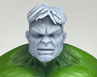 1/12 Bespoke Sculpted Head MvC Angry Green Man V2