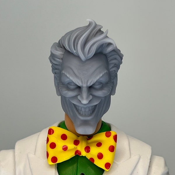 1/12 1/10 tête imprimée en 3D sculpte classique clown criminel