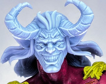 1/12 1/10 3D printed head sculpt Trigone Devil