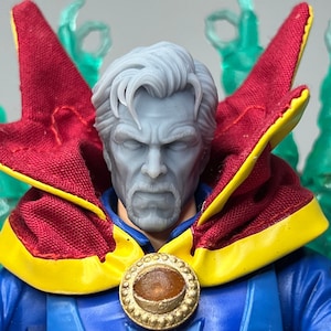 1/12 Scale Bespoke Sculpted Head – Mystical Sorcerer Battle-Damaged Sculpt