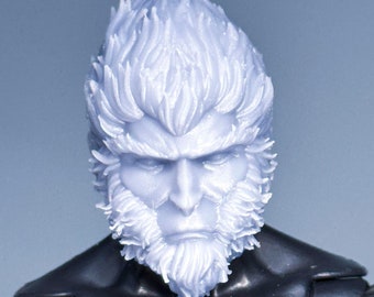 Testa scolpita su misura in scala 1/12 – Scultura del guerriero mitico Wukong